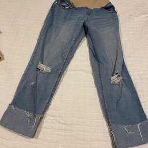Distressed Maternity Jeans